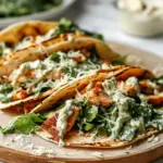 Smash Chicken Caesar Tacos