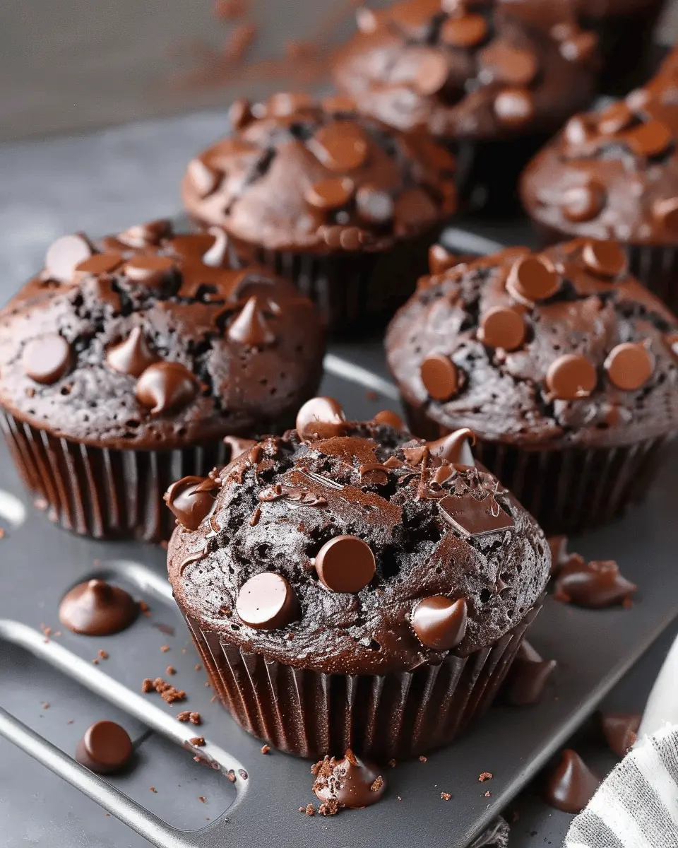 Sour Cream Double Chocolate Muffins: Indulgent Homemade Delight