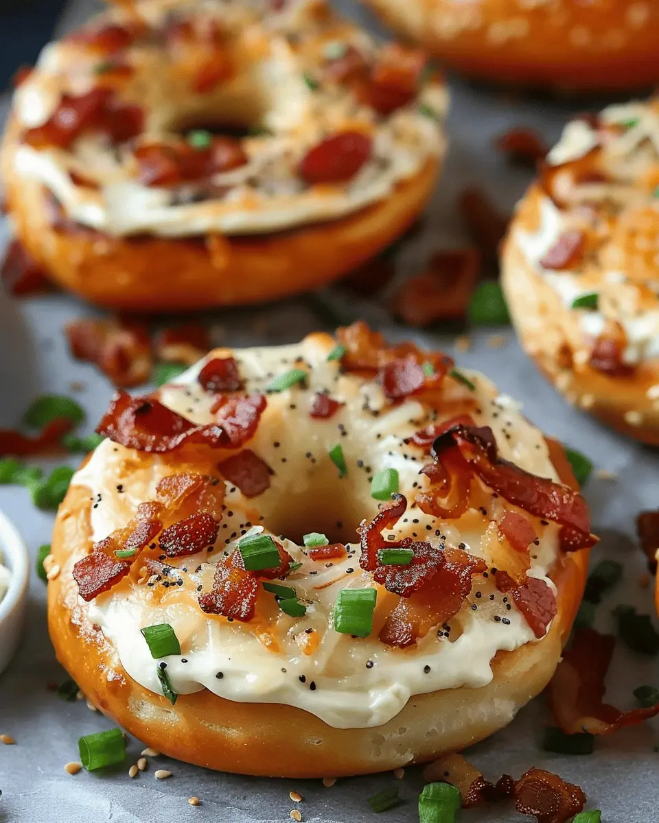 Zesty Turkey Bacon Cream Cheese Bagels: Easy Gourmet Delight