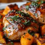 Easy Maple-Glazed Chicken with Sweet Potatoes