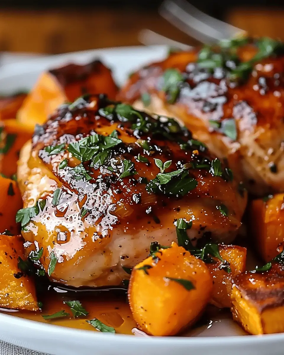Easy Maple-Glazed Chicken with Sweet Potatoes: A Simple Delight