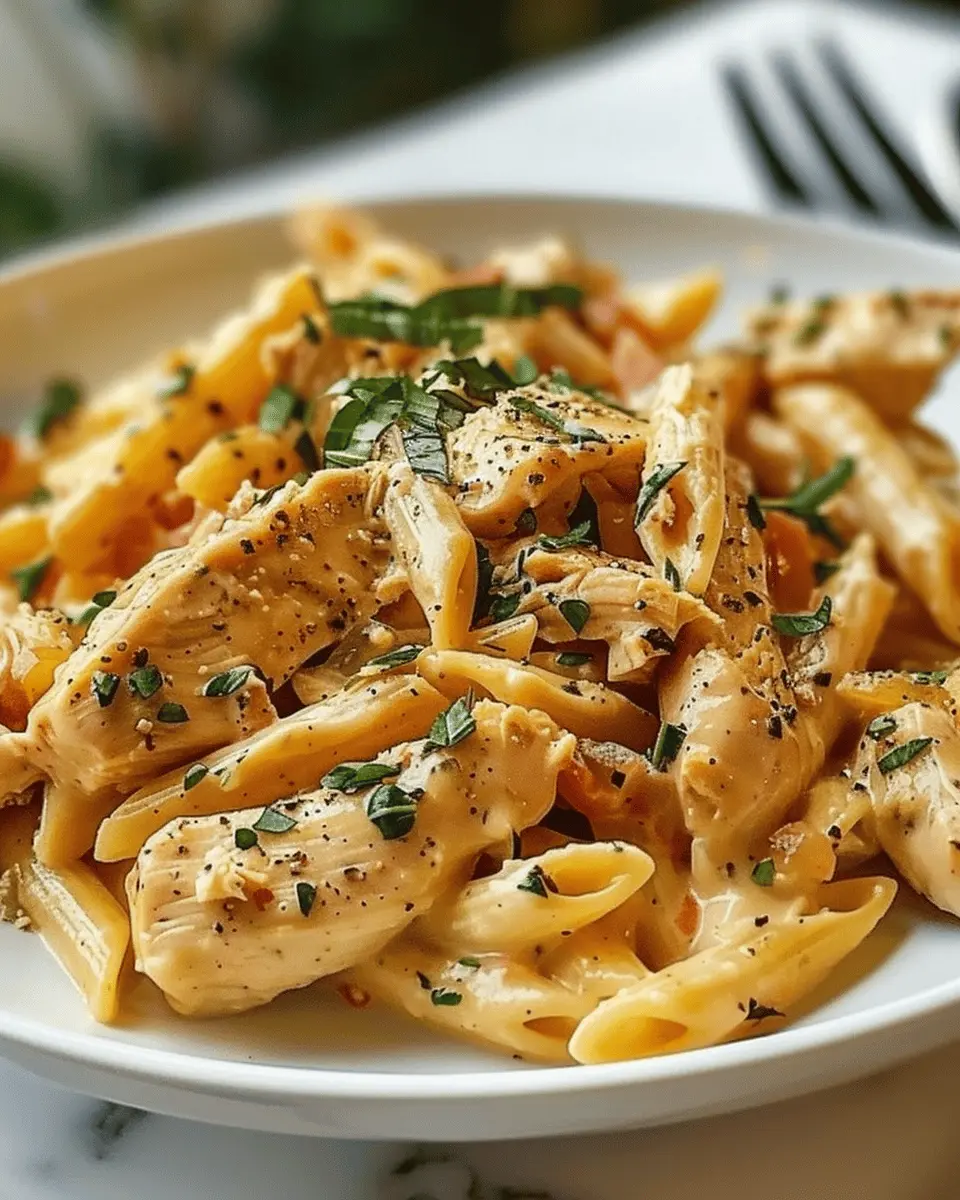 Tuscan Chicken Pasta: Easy, Creamy Dish with Turkey Bacon Delight