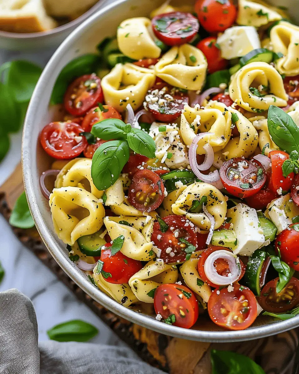 Tortellini Pasta Salad: Easy and Delicious with Turkey Bacon
