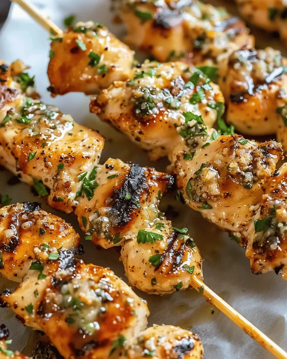 Ranch Garlic Parmesan Chicken Skewers: Easy, Flavorful Delight