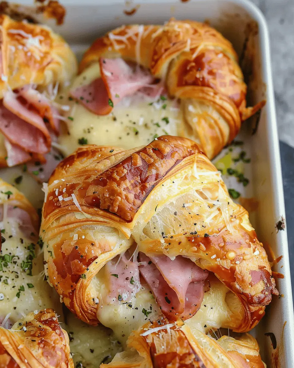 Ham and Cheese Croissant Recipe: Easy Turkey Bacon Twist