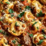 rockpot Cheese Tortellini and Sausage