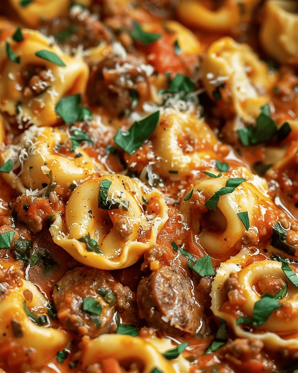 Crockpot Cheese Tortellini and Sausage: Easy Comfort Food Delight