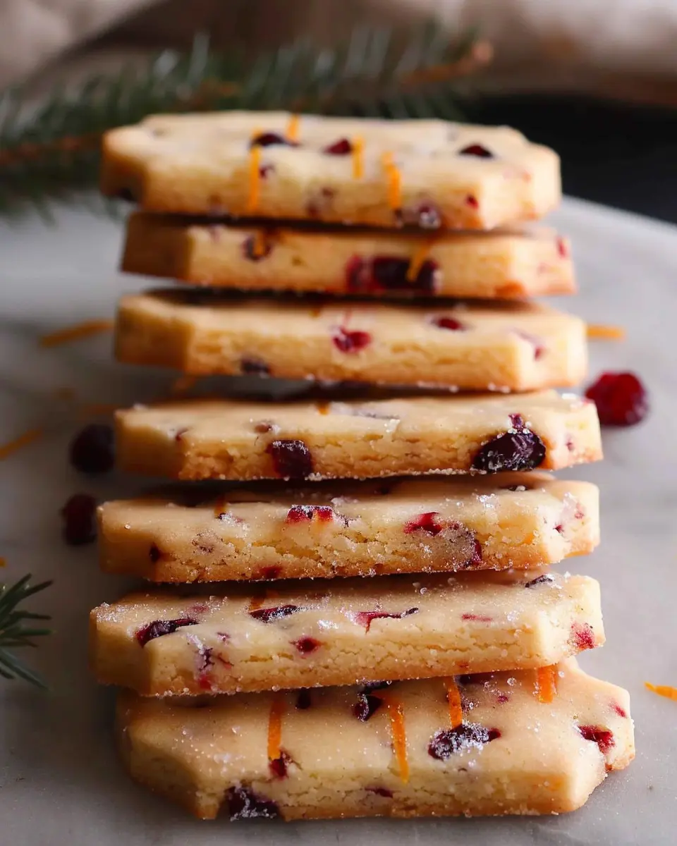 Orange Cranberry Shortbread Cookies: The Best Festive Treats