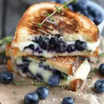Crispy Blueberry Grilled Cheese