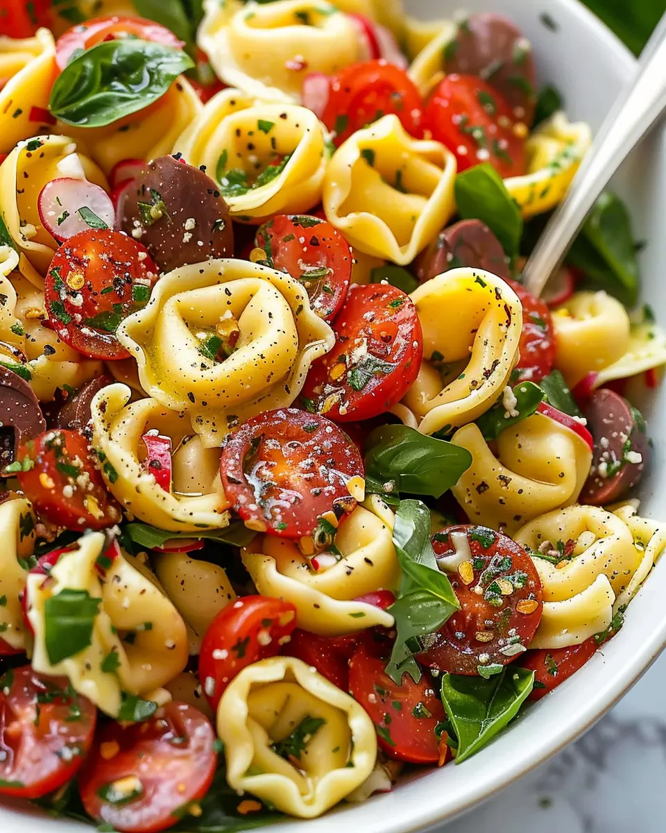 Tortellini Pasta Salad: Easy Twist with Turkey Bacon and Chicken Ham