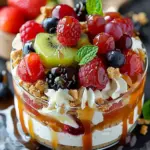 Caramel Crunch Cheesecake Fruit Salad