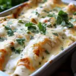 Creamy White Chicken Enchiladas