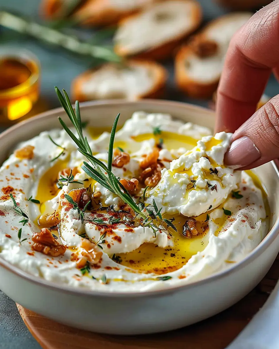 Spicy Ricotta Dip with Hot Honey: A Simple Indulgence