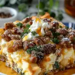 Sweet Maple Sausage Breakfast Casserole