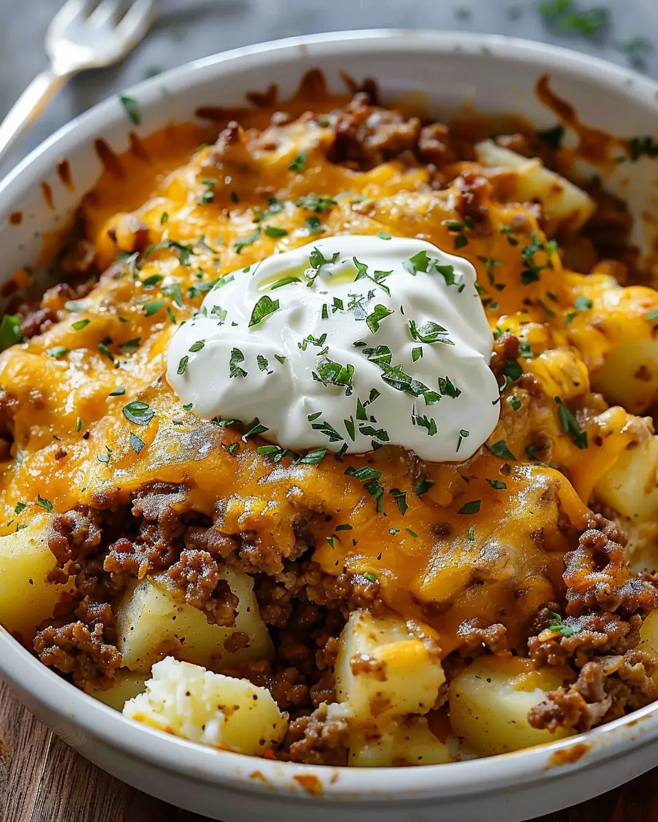 Ground Beef and Potatoes Casserole: Easy Comfort Food Delight