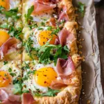 Baked Prosciutto and Egg Breakfast Tart