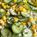 Street Corn Creamy Cucumber Salad
