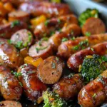 Honey Garlic Sheet Pan Sausage