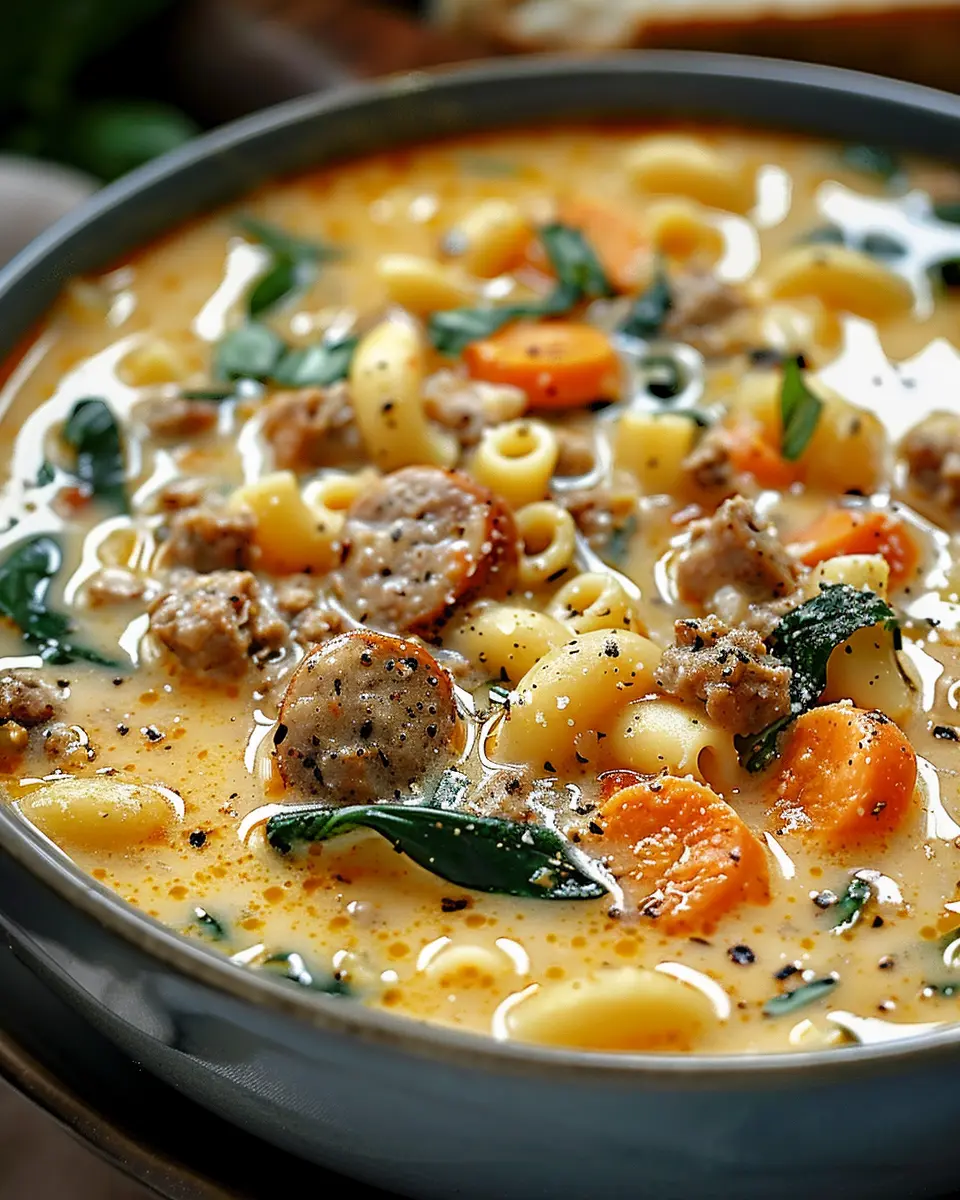 Creamy Parmesan Italian Sausage Ditalini Soup Recipe for Cozy Nights
