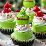Grinch Mini Cheesecakes