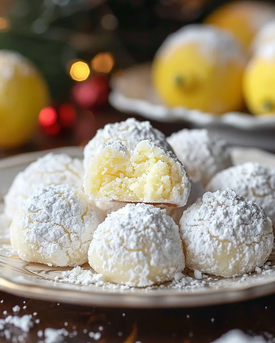 Lemon Cream Snowball Cookies: Easy Treats Your Family Will Love