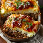 Meatloaf with Mashed Potatoes and Cheese Recipe