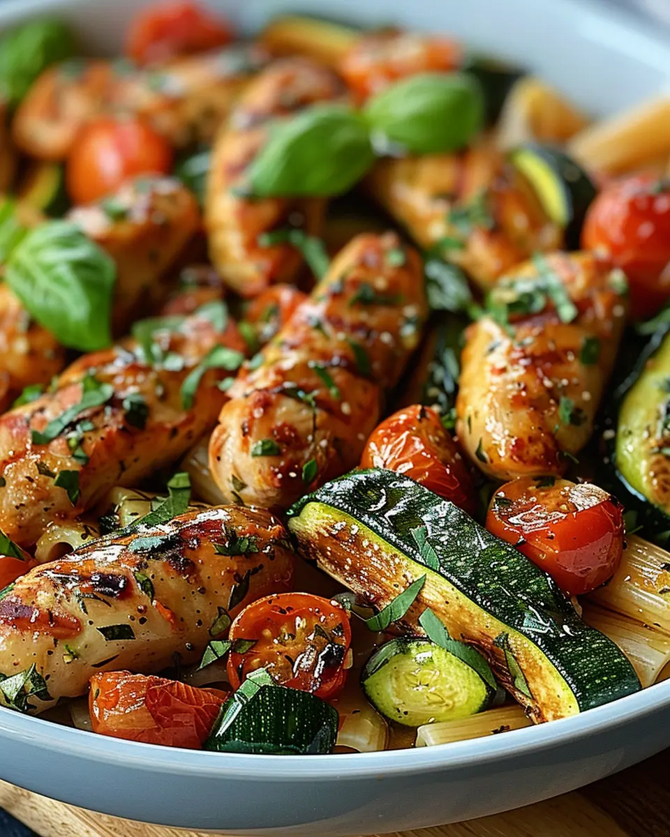 Chicken Sausages with Zucchini: A Healthy Pasta Delight