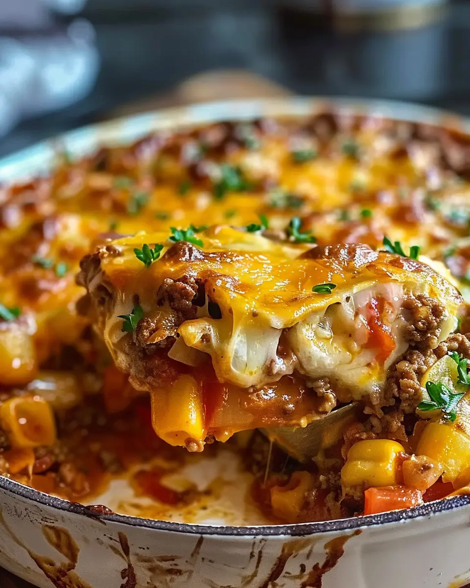 Hobo Casserole: Easy Comfort Food with Turkey Bacon and Chicken Ham