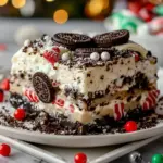 No-Bake Christmas Oreo Lasagna