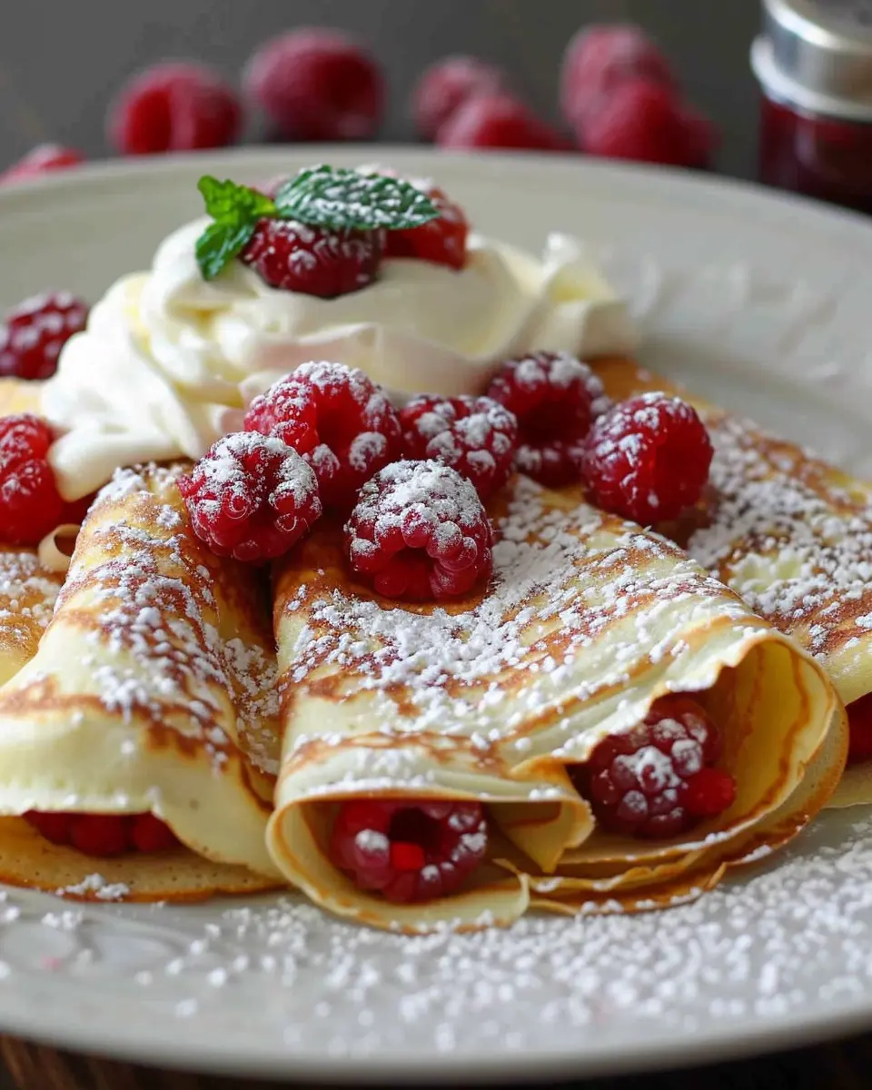 Raspberry Vanilla Cream Crepes: The Best Homemade Delight