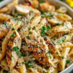 Healthy Garlic Parmesan Chicken Pasta