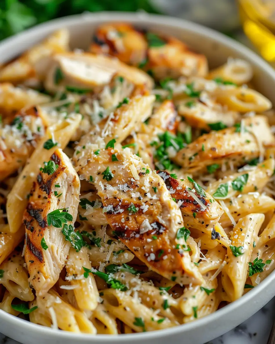 Healthy Garlic Parmesan Chicken Pasta: Easy Weeknight Delight