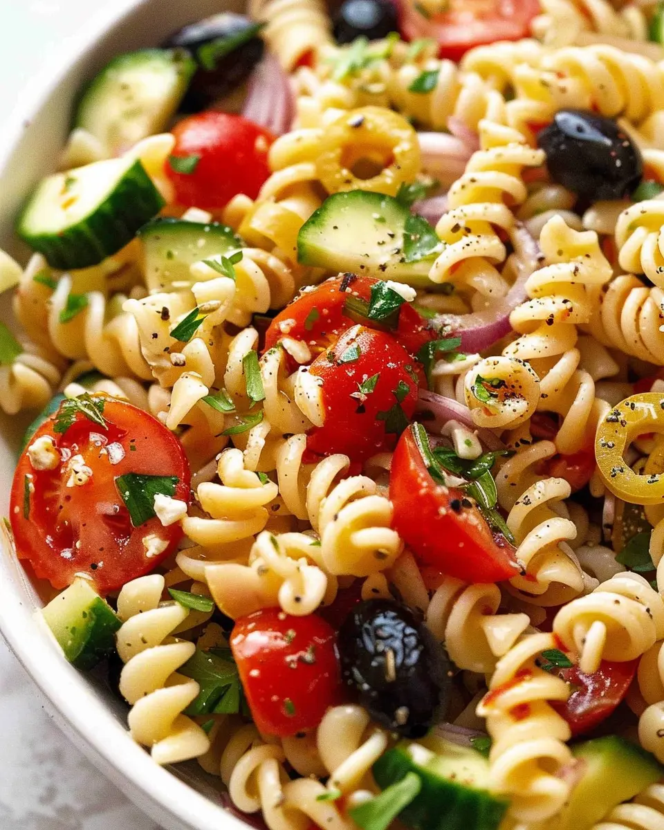 Pasta Salad: Easy and Flavorful with Turkey Bacon and Chicken Ham