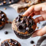 Double Chocolate Pumpkin Muffins