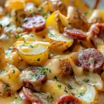 Cheesy Ranch Potatoes and Smoked Sausage