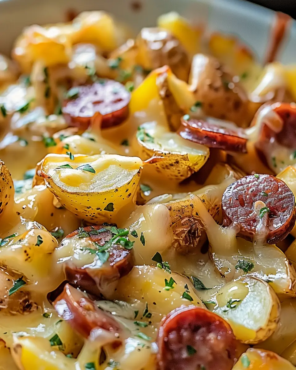Cheesy Ranch Potatoes and Smoked Sausage: A Deliciously Easy Dish