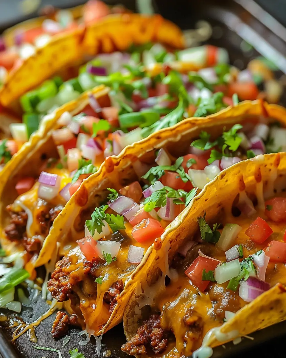 Oven-Baked Cheesy Tacos: Easy Turkey Bacon and Beef Delight