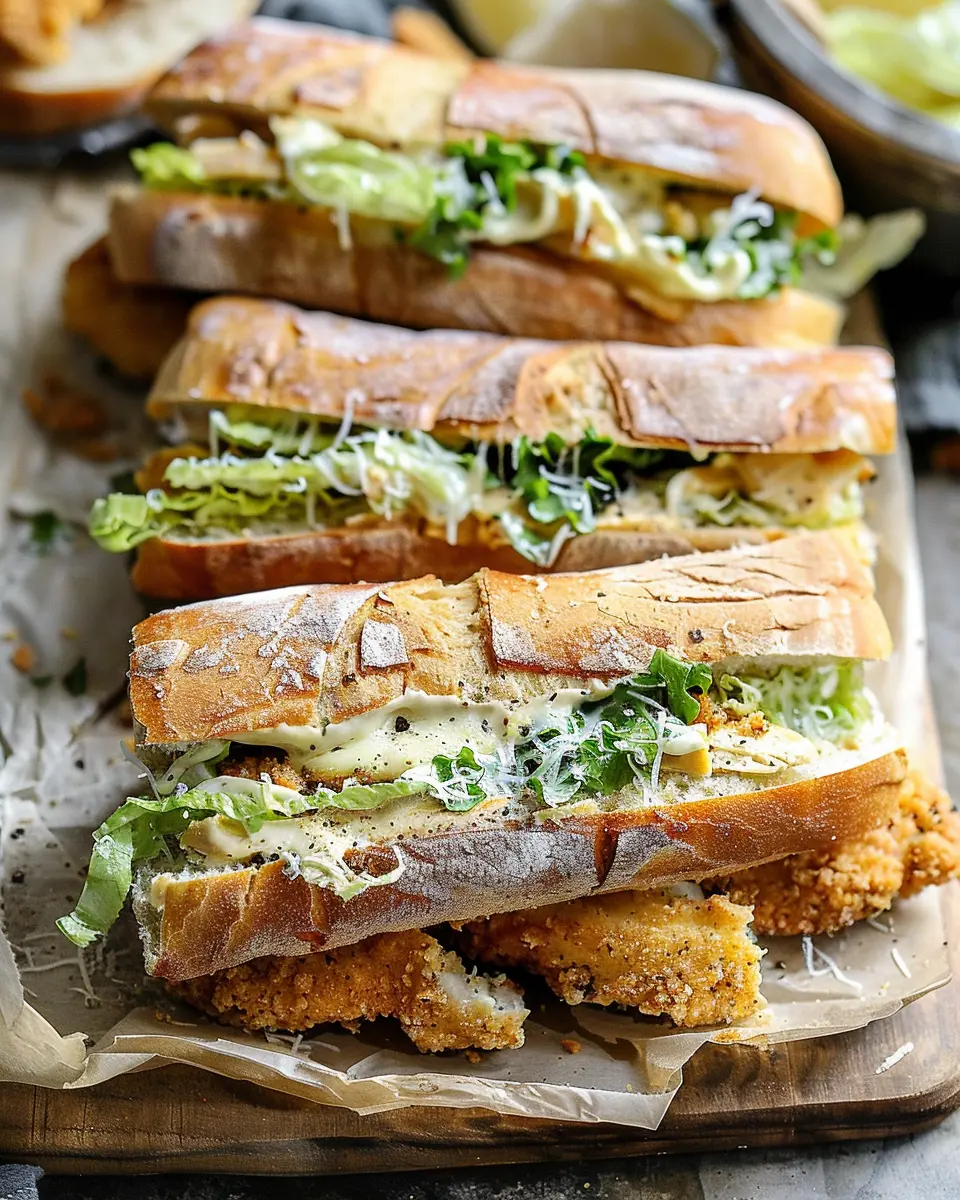 Chicken Caesar Sandwiches with Turkey Bacon: Easy and Delicious Twist