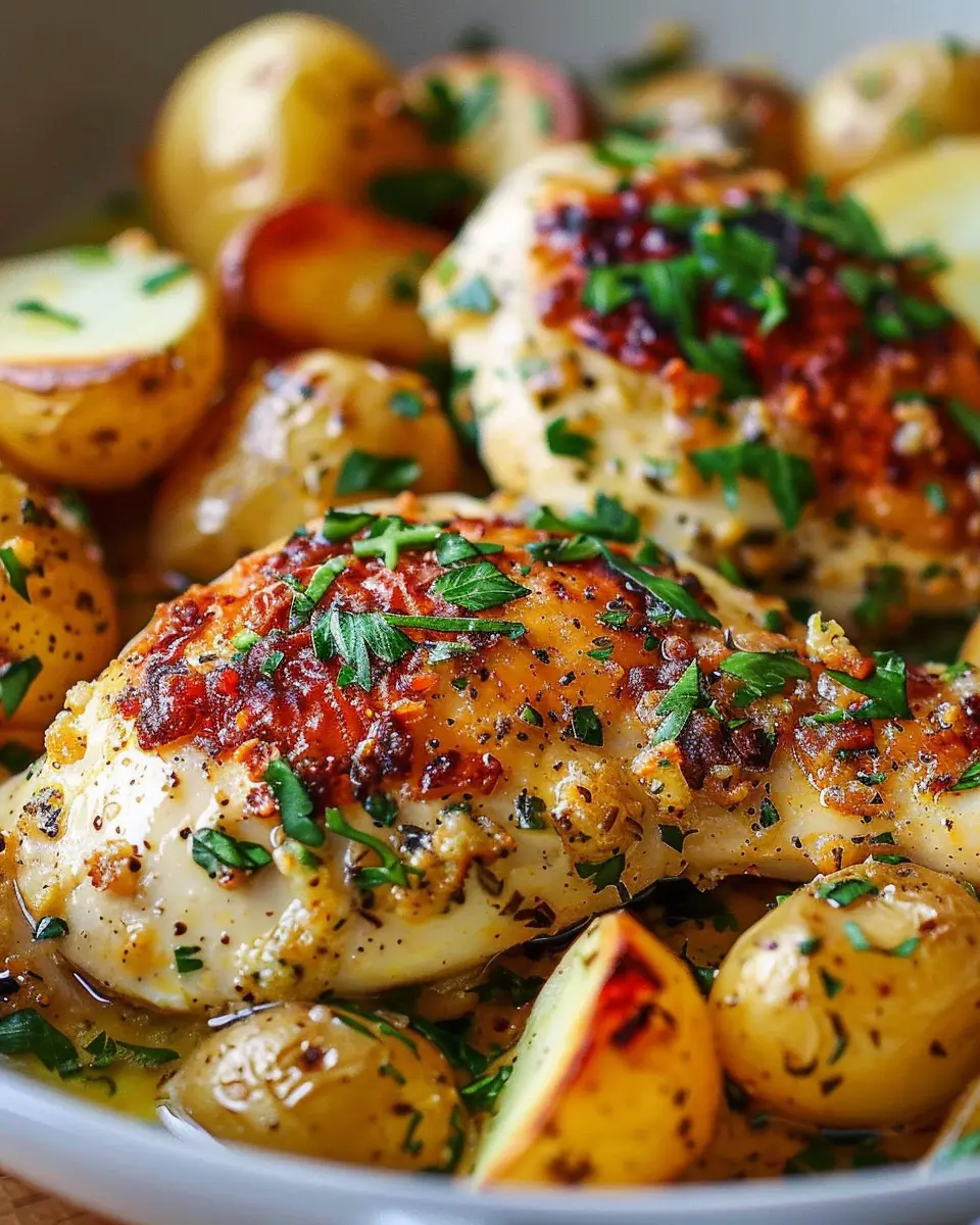 Garlic Parmesan Chicken and Potatoes: Easy Comfort Food Delight