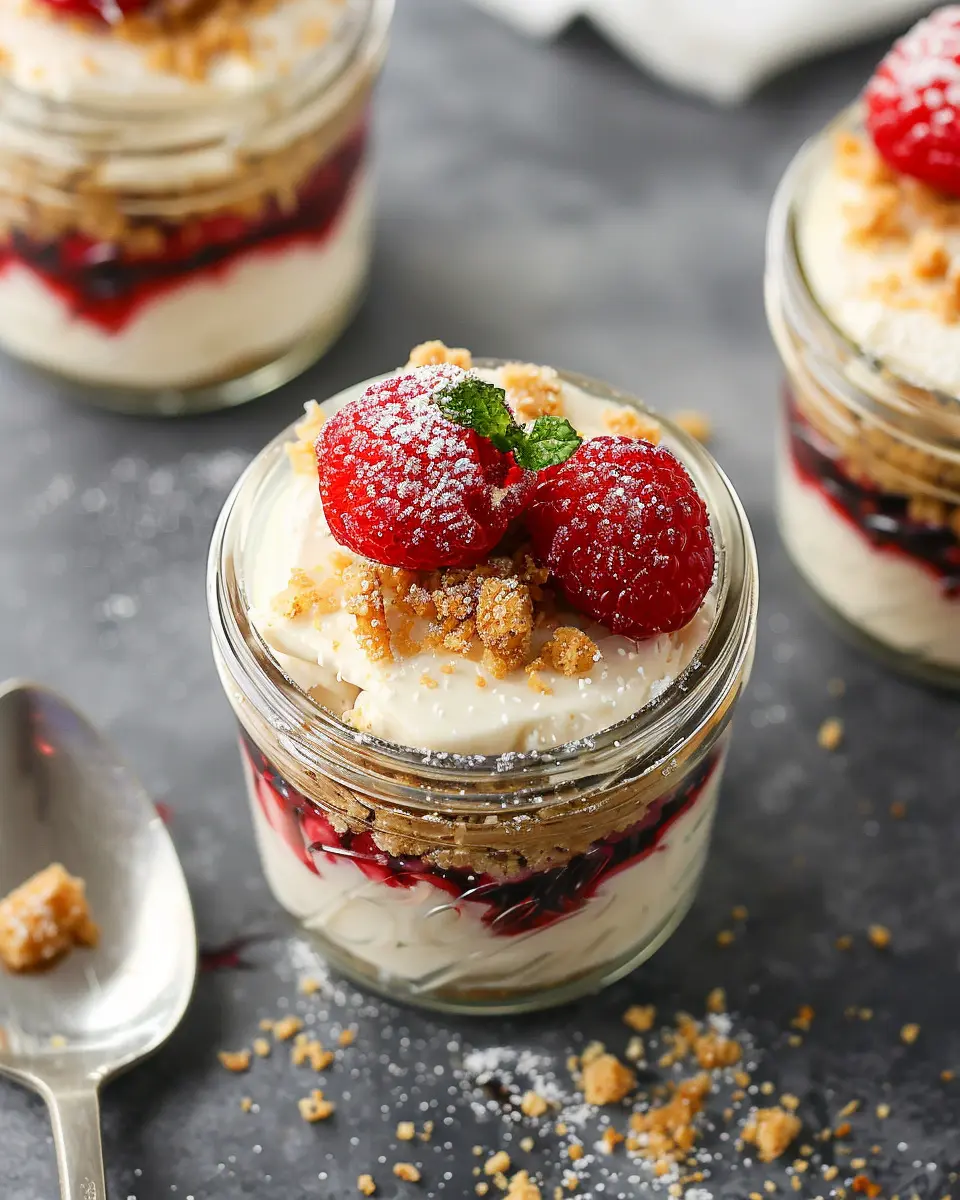 Healthier No-Bake Cheesecake in a Jar: A Guilt-Free Indulgence