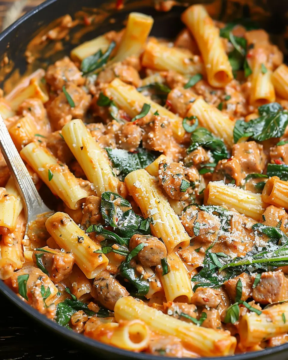 Creamy Sausage Rigatoni: A Quick, Indulgent One-Pan Delight