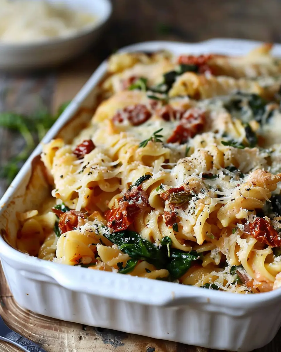 Baked Boursin Cheese Pasta: Indulgent Delight with Spinach and Turkey Bacon
