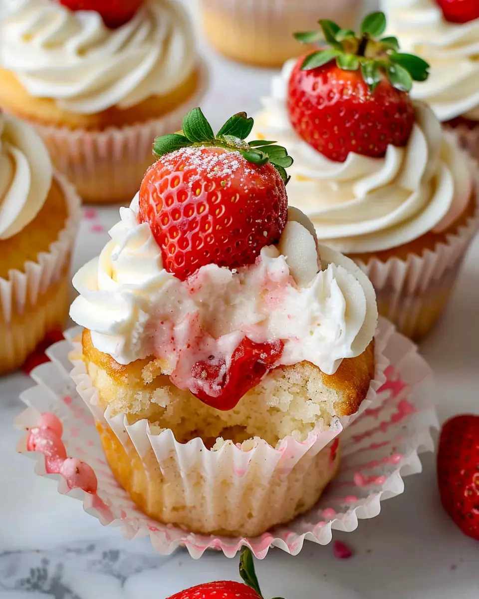 Strawberry Shortcake Cupcakes: The Best Homemade Delight