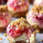 Strawberry Crunch Cheesecake Bites