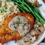 Chicken Schnitzel with Creamy Mushroom Sauce