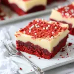 Red Velvet Cookie Bars
