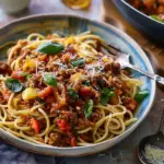Budget veggie bolognese