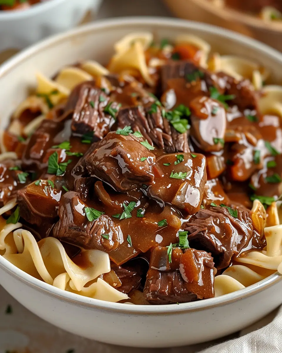Homemade stovetop beef and noodles: Easy Comfort Food Delight