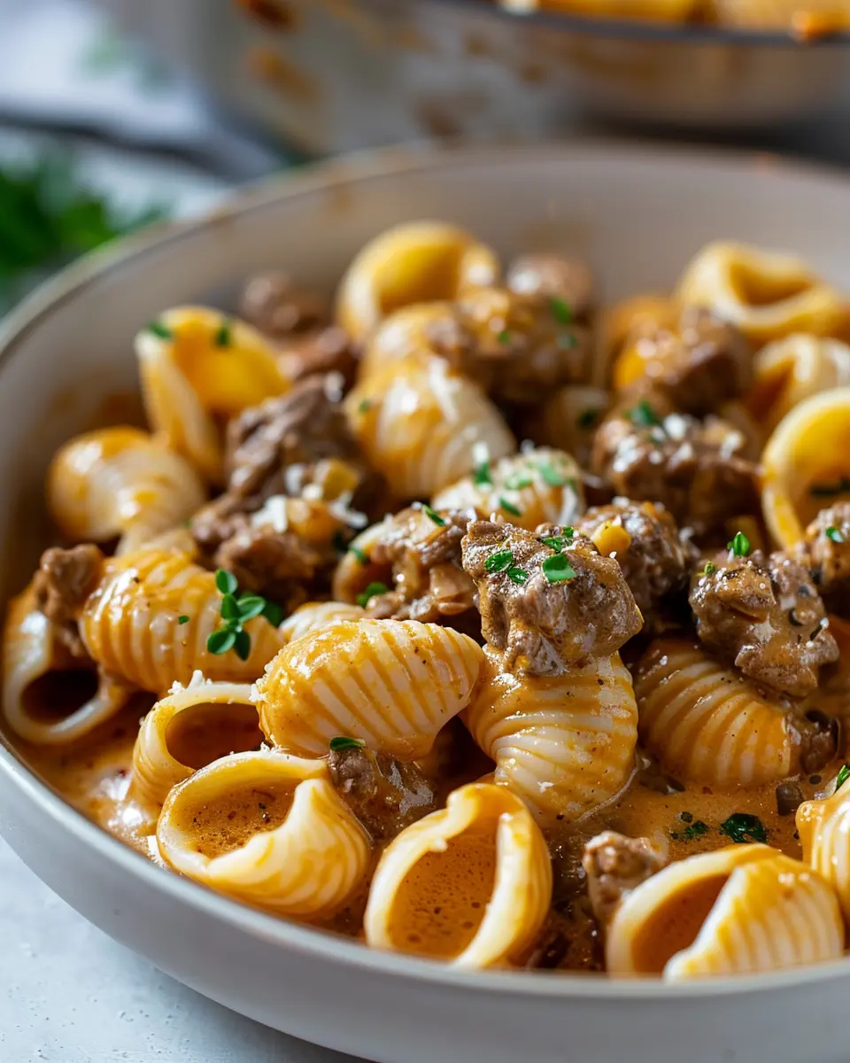 Creamy Beef and Shells: A Comforting Dinner You’ll Love