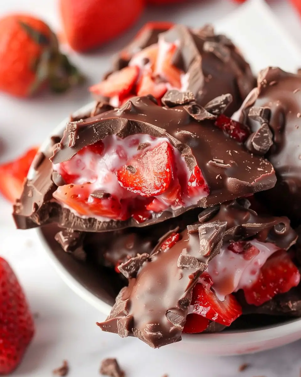Chocolate Strawberry Yogurt Clusters: Easy Indulgence at Home